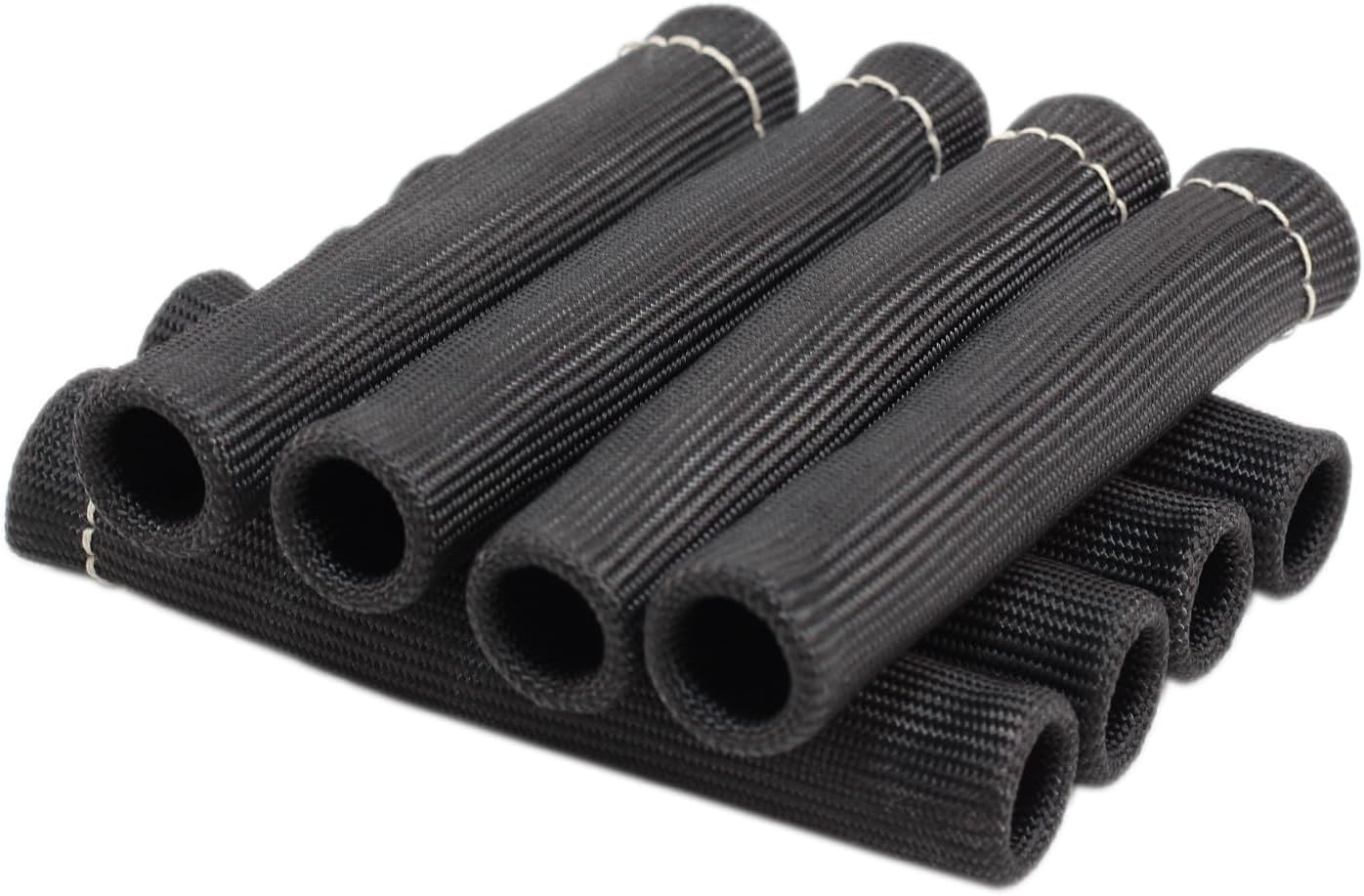 8Pcs 2500° Degree Spark Plug Wire Boots Heat Shield Protector Sleeve Cover