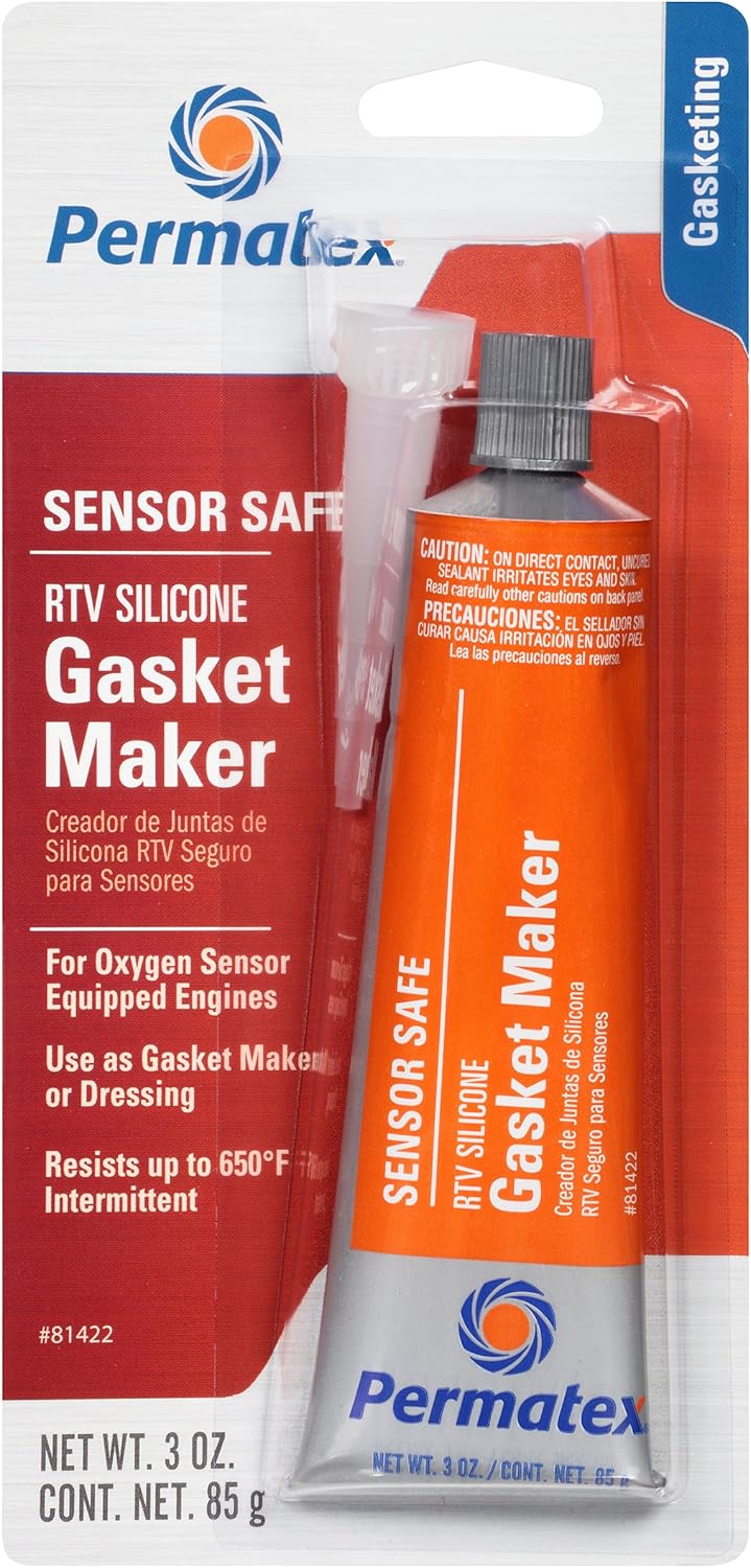 Permatex 81422-12PK Sensor-Safe High-Temp RTV Silicone Gasket Maker, 3 oz.