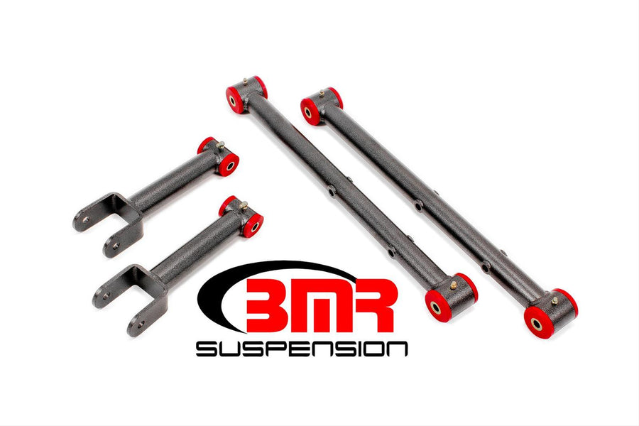 BMR Control Arms RSK011H Control Arms, Rear, Tubular, Steel, Black Hammertone Powdercoated, Buick, Chevy, GMC, Oldsmobile, Pontiac, Kit
