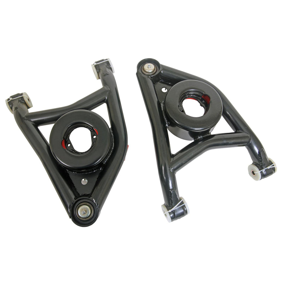 Summit Racing Equipment® Front Control Arms SUM-770251 Control Arms, Tubular, Steel, Black Powdercoated, Front Lower, Buick, Chevy, Pontiac, Oldsmobile, Pair