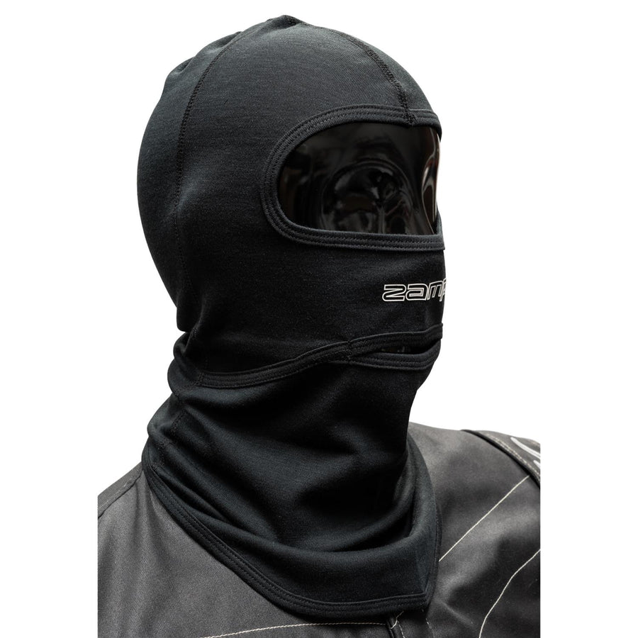 Zamp Hoods  Head Sock, Balaclava, Single Eyehole Opening, One Layer, Acrylic/Cotton, Black, SFI 3.3
